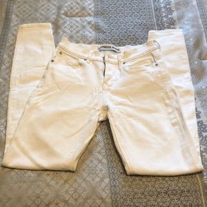 0 Regular White denim express jeans - mid rise